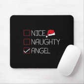 Nice Naughty Angel Christmas Pajama Funny Spaß X- Mousepad (Mit Mouse)