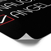 Nice Naughty Angel Christmas Pajama Funny Spaß X- Poster (Ecke)