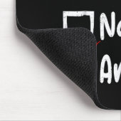 Nice Naughty Angel Funny Christmas List Family Mat Mousepad (Ecke)