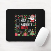 Nice Naughty Angel Funny Christmas Weihnachtsmann Mousepad (Mit Mouse)