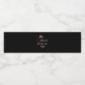 Nice Naughty Ask My Aunt Christmas List Xmas Wasserflaschenetikett (Einzelnes Label)