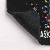 Nice Naughty Ask My Dog Christmas List Xmas Mousepad (Ecke)
