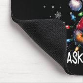 Nice Naughty Ask My Dog Christmas List Xmas  Mousepad (Ecke)