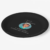 Nice Naughty Awesome Surgical Nurse  Pappteller (Schrägansicht)