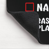 Nice Naughty Basketball Player Funny Christmas Lis Mousepad (Ecke)