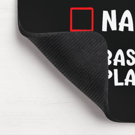 Nice Naughty Basketball Player Funny Christmas Lis Mousepad (Ecke)