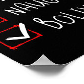 Nice Naughty Bolivian Christmas Bolivia Roots Heri Poster (Ecke)