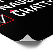 Nice Naughty Chatty Niedliche Weihnachten Poster (Ecke)