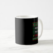Nice Naughty Colombian Christmas Checklist Colombi Kaffeetasse (VorderseiteRechts)