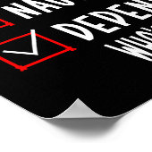 Nice Naughty Depends Who's Asking Christmas List S Poster (Ecke)