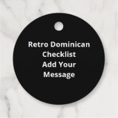 Nice Naughty Dominican Christmas List  Geschenkanhänger (Rückseite)