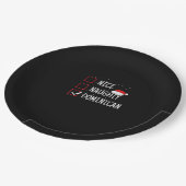 Nice Naughty Dominican Christmas List   Pappteller (Schrägansicht)