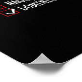 Nice Naughty Dominican Christmas List Poster (Ecke)