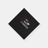 Nice Naughty Dominican Christmas List Serviette (Ecke)