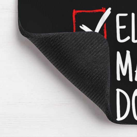 Nice Naughty Elves Made Me Do It Funny Christmas Mousepad (Ecke)