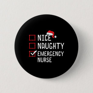 Nice Naughty Emergency Nurgency Weihnachtsliste Er Button