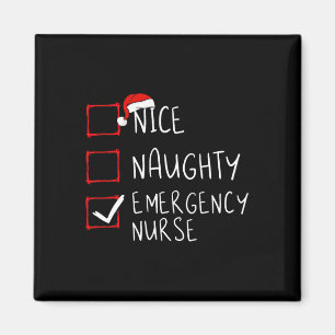 Nice Naughty Emergency Nurgency Weihnachtsliste Er Magnet