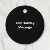 Nice Naughty Firefighter Christmas List Geschenkanhänger (Rückseite)