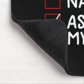 Nice Naughty Fragte Cat Niedlich Weihnachten Mousepad (Ecke)