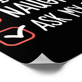 Nice Naughty Fragte My Cat Weihnachtsliste Weihnac Poster (Ecke)