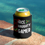 Nice Naughty Gamer Christmas List Gaming Santa Dosenkühler<br><div class="desc">Nice Naughty Gamer Christmas List Gaming Santa</div>