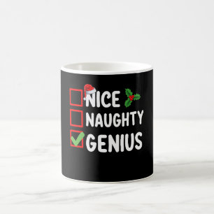 Nice Naughty Genius Weihnachtsliste Familienurlaub Kaffeetasse