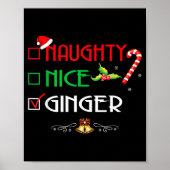 Nice Naughty Ginger Group Matching Christmas  Poster (Vorne)