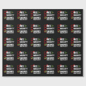 Nice Naughty Gnomes ließ mich machen, es Weihnacht Geschenkpapier (Flach)