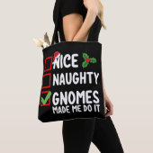 Nice Naughty Gnomes ließ mich machen, es Weihnacht Tasche (Von Nahem)