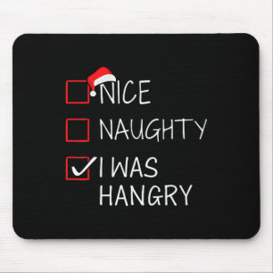 Nice Naughty Hangy Weihnachtsliste für Weihnachten Mousepad