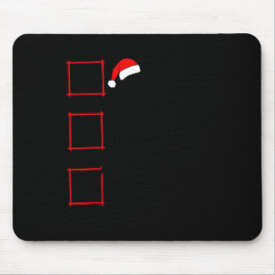 Nice Naughty Hockey Player Weihnachtsliste Familie Mousepad