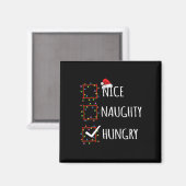 Nice Naughty Hungerfestung Weihnachtskalender Weih Magnet (Vorderseite/Rückseite)