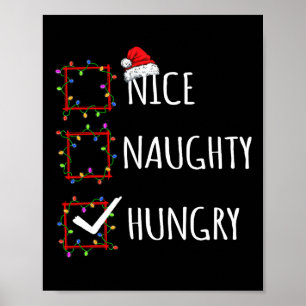 Nice Naughty Hungerfestung Weihnachtskalender Weih Poster