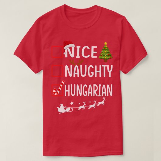 NICE NAUGHTY hungrig T-Shirt (Design vorne)