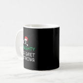Nice Naughty I bedaure Nothing Christmas List Sant Kaffeetasse (Vorderseite Links)