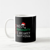 Nice Naughty I bedaure Nothing Christmas List Sant Kaffeetasse (Links)