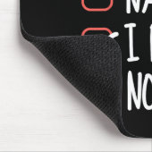 Nice Naughty I bedaure Nothing Christmas List Sant Mousepad (Ecke)