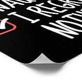 Nice Naughty I bedaure Nothing Christmas List Sant Poster (Ecke)