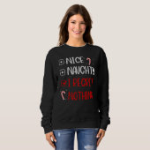 Nice Naughty I Bedret Nothing Santa Christmas Lis Sweatshirt (Vorne ganz)