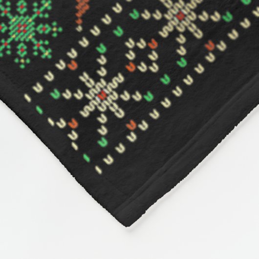 Nice Naughty I Bedret Nothing Ugly Sweater Christm Fleecedecke (Ecke)