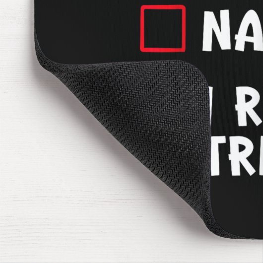 Nice Naughty I Really Tried List Christmas Santa C Mousepad (Ecke)