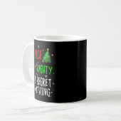 Nice Naughty I Regret Nothing Christmas List Santa Kaffeetasse (Vorderseite Links)