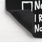 Nice Naughty I Regret Nothing Funny Christmas List Mousepad (Ecke)