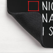 Nice Naughty I Slayed Christmas List Slaying Slay Mousepad (Ecke)