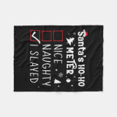 Nice Naughty I Slaylay Slay Slay Fleecedecke (Vorderseite (Horizontal))