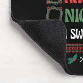 Nice Naughty I Swear I Tried Christmas List Matchi Mousepad (Ecke)