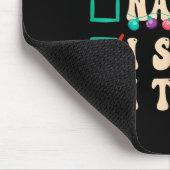 Nice Naughty I Swear I Tried, Christmas List Retro Mousepad (Ecke)