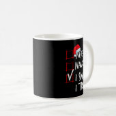Nice Naughty I Swear I Tried Christmas List Santa Kaffeetasse (VorderseiteRechts)