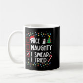 Nice Naughty I Swear I Tried Christmas List Santa Kaffeetasse (Links)