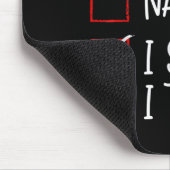 Nice Naughty I Swear I Tried Christmas List Santa Mousepad (Ecke)